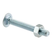 Prime-Line 1/4-20 Carriage Bolts and Nuts with Smooth, Flat Heads 12-Pack - $8.95