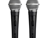 Shure SM58S Professional Vocal Microphone w/On/Off Switch (2 Pack), XLR - £308.15 GBP