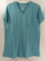 Only Necessities Plus Perfect Short-Sleeve V-Neck Tee TShirt  Sz Medium 14/16 - £11.00 GBP