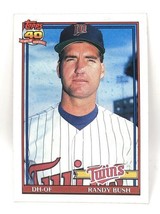 1991 Topps Baseball Card #124 - Randy Bush - Minnesota Twins - DH-OF - £0.79 GBP