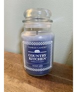 Yankee Candle Country Kitchen Sweet Pea 22 Oz Jar Candle Retired Burned ... - £47.40 GBP