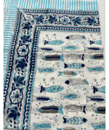 Fish printed cotton sarong beach sarong Summer Beach Pareo Coverup  Gift... - €13,54 EUR