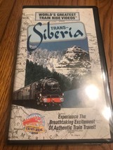 Trans-Siberia, World&#39;s Mayor Tren Ride Videos- VHS 1995 Clamshell Barcos N 24h - £9.91 GBP