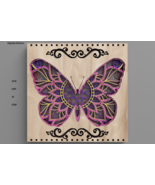 Multilayered Mandala Butterfly - $10.00