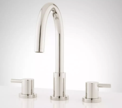 New Polished Nickel Rotunda Widespread Faucet with Lever Handles by Sign... - £203.23 GBP