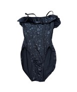 Vintage Oscar de la Renta Black Polka Dot Swimsuit-one-piece Size 10 New  - $64.71 CAD