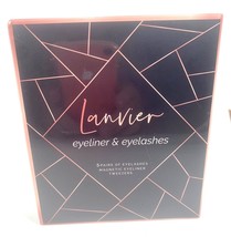 Lanvier Magnetic Eyeliner Eyelashes 5 Pairs of Eyelashes with Tweezers - £9.42 GBP