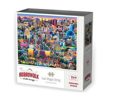 Las Vegas Strip 210 Piece Mini Personal Jigsaw Puzzle 9 x 11&quot; Dowdle Boardwalk - £15.52 GBP