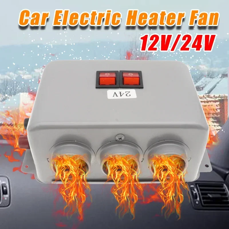 12V 24V 500W Car Heater Electric Cooling Heating Fan Portable Electric Dryer - £35.35 GBP+