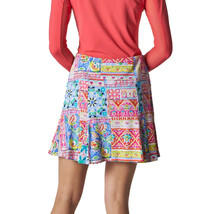 NWT G LIFESTYLE JAKARTA PINK GOLF FLOUNCE FLARE GODET SKORT XS & S image 2