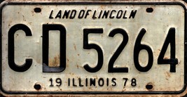 Vintage 1978 Illinois License Plate - Crafting Birthday MANCAVE Nostalgic - $28.79