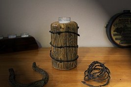 Rustic Western/Lodge Decor...Set of 2 Votive Candle Holders w/Barbed Wire - £48.15 GBP