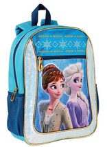 Disney Frozen Ii Anna &amp; Elsa 16&quot; Backpack w/ Optional Insulated Lunch Box Nwt - £10.34 GBP+