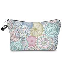 Deanfun Colorful Mandala Flower Printing Soft Cosmetic Bag Waterproof Purse Make - £7.73 GBP