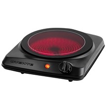 OVENTE Electric Single Infrared Burner 7 Inch Ceramic Glass Hot Plate Cooktop, 5 - £30.66 GBP