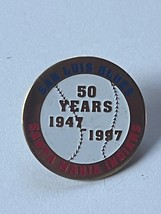 Red White &amp; Blue Enamel San Luis Blues &amp; Santa Maria Indians 50 Years Baseball - $11.29