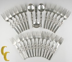 Défiler Par Georg Jensen (Danemark) 27 Pièces De Argent Sterling Flatware - $5,457.22