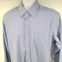 Southern Tide Long Sleeve Button-up Men&#39;s Shirt Size L Blue - £21.17 GBP