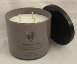 Kirkland&#39;s 14.5 oz Jar 3-Wick Candle Natural Wax Blend MIDNIGHT AIR - £21.24 GBP