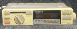 Sony ICF-C550W Under Cabinet Radio AM FM Kitchen Clock Timer Vintage - £14.79 GBP