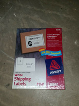 Avery White Shipping Labels 5168 Laser 400 labels/100 Sheets/4 Sheet 3.5 x 5 NOS - £19.57 GBP