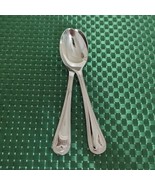 2 Reed &amp; Barton Elegant Bead HAMILTON ENGLISH GENTRY Stainless Teaspoons... - £15.70 GBP