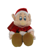 12&quot; DOPEY PLUSH Disney Store Santa Helpers  Holiday Christmas Snow White... - £10.88 GBP