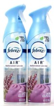 2 Bottles Febreze Air 8.8 Oz Mediterranean Lavender Natural Propellant S... - $23.99