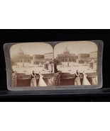 Antique Underwood Stereoview 1905 St. Peter &amp; Vatican Church Palace Rome... - $277.13 MXN