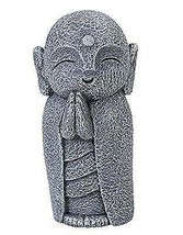 Japanese Buddha Happy Jizo Monk With Hands Clasped In Prayer Mini Statue 4.5&quot;H - £14.42 GBP