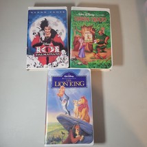 Disney VHS Lot 101 Dalmatians Glenn Close Robin Hood Lion King Walt Disney - £13.46 GBP