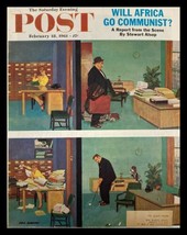 COVER ONLY The Saturday Evening Post February 18 1961 Will Africa Go Communist? - £7.57 GBP