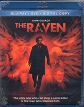 RAVEN (blu-ray &amp; dvd) *NEW* killer emulates Edgar Allen Poe stories, John Cusack - £7.85 GBP