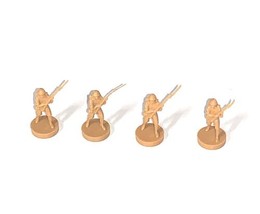 Axis &amp; Allies #4423 Game 1984-87 Milton Bradley Japan Infantry Soldiers - £8.47 GBP