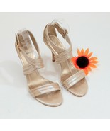 Gianni Bini Champagne Strappy Heels Sandals US 9.5M  #C016 - $24.72