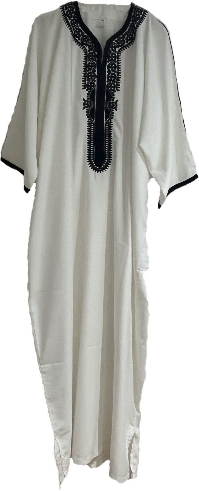 Primary image for Moroccan off white kaftan, Long kaftan dress for men, off white man kaftan
