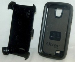 Genuine OtterBox Samsung Galaxy S4 Smartphone Defender Case BLACK Shell Holster - £13.87 GBP