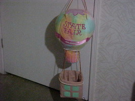 The Wizard Of Oz Hot Air Balloon State Fair Hanging Plush Toy Warner Bros 1999 - $98.99