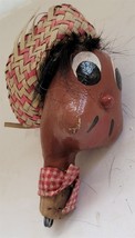 Vintage Figural Man Head Bottle Replacement Stopper Top ONLY #52 - $352.39 MXN