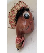 Vintage Figural Man Head Bottle Replacement Stopper Top ONLY #52 - $26.39 CAD