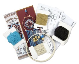 Design Works/Zenbroidery Macrame Wall Hanging Kit 6&quot;X16&quot; Earthtone Star - £12.76 GBP