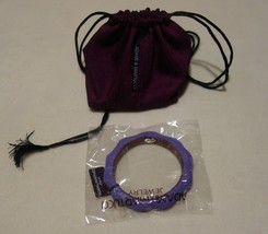 Adami &amp; Martucci Sterling Silver purple leather Bracelet New - £89.73 GBP