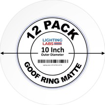 Lighting Labs 12 Pack Matte White Goof Trim Ring for 10&quot; Inch Recessed Can - $33.99