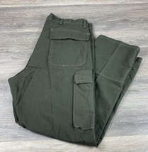VF Imagewear Size 40 X 30 Olive Green Pants Double Knee Work Duck Canvas - £14.48 GBP