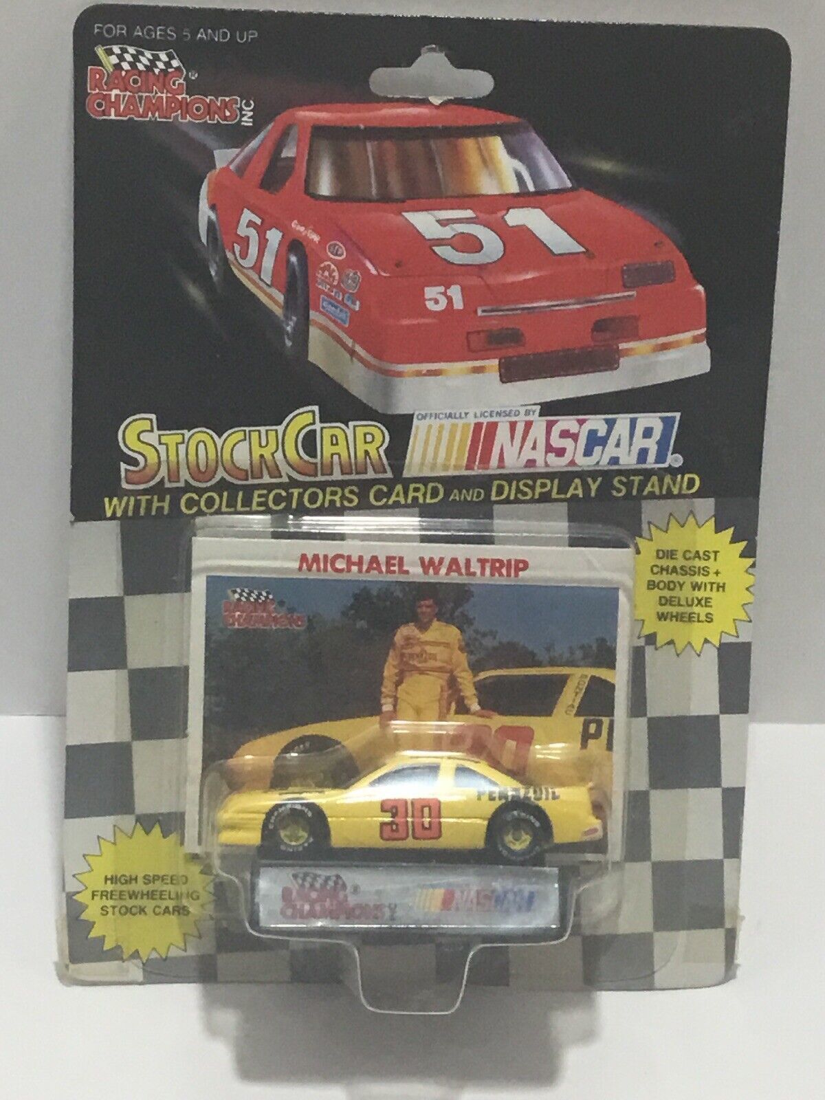 Primary image for Racing Champions Stock Car NASCAR Michael Waltrip #30 Die Cast NOS