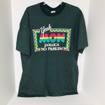 Vintage Jamaica Yeah Mon No Problem Single Stitch T-Shirt XL USA Belton Tag - $26.68