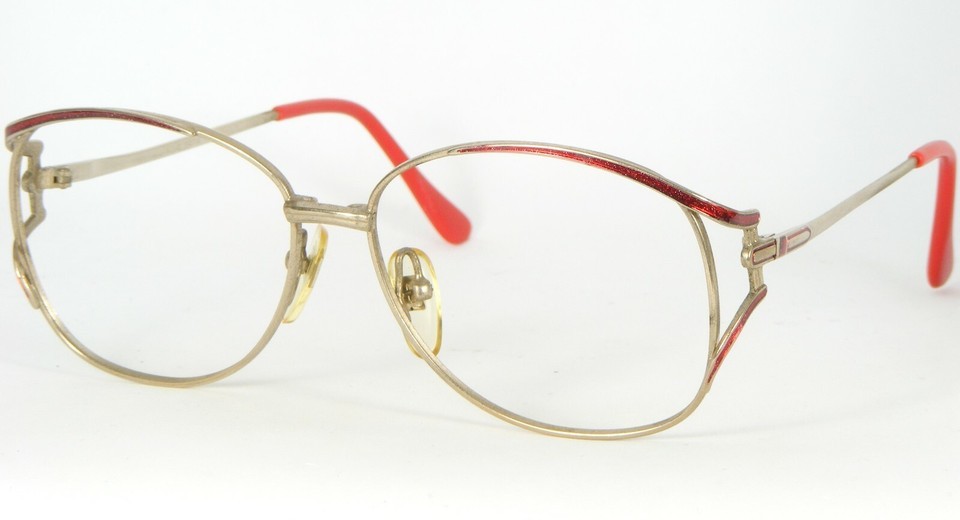 Vintage Gormanns 46042 GOLD /RED EYEGLASSES GLASSES FRAME 54-14-140mm (N... - $77.15