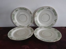 Gibson Everyday Holly Celebrations Set Of 4 Saucers Christmas - £18.68 GBP