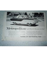 Vintage Rambler Metropolitan Print Magazine Advertisement 1960 - €4,30 EUR