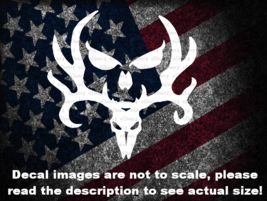 Deer Skull Bone Collector Truck Decal USA Made US Seller - £5.30 GBP+